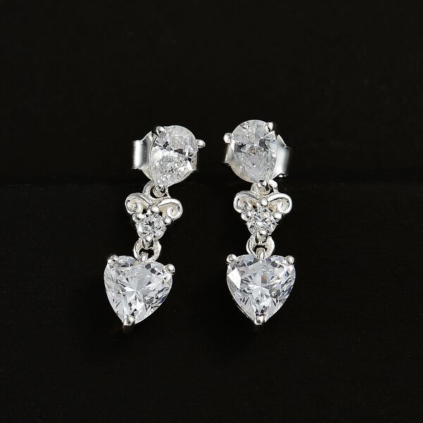 J Francis gefertigt mit SWAROVSKI- Swarovski Zirkonia Ohrringe image number 2