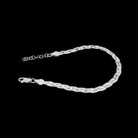 Geflochtenes Fischgräten-Armband 18 cm
