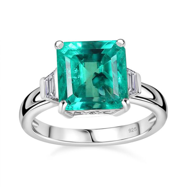 Smaragd Triplett Quarz und Topas Ring - 5,79 ct. image number 4