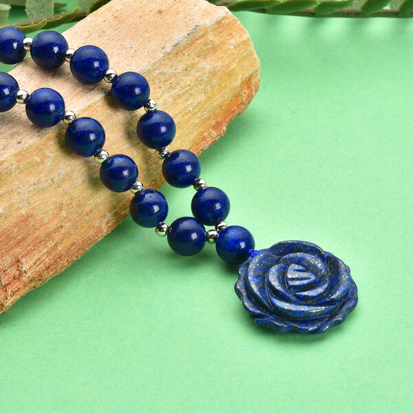 Lapislazuli Halskette, 50 cm - 165 ct. image number 2