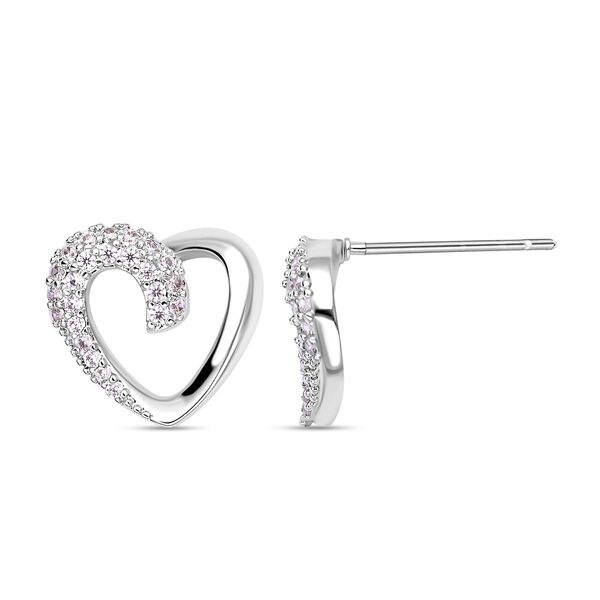 6er-Set - Wei&szlig;e Kristall Ohrringe, Stecker und Creolen, reines Messing image number 7