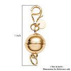 Magnetverschluss für Halsketten, Ketten und Armbänder , 925 Silber vergoldet, 2,49g image number 3