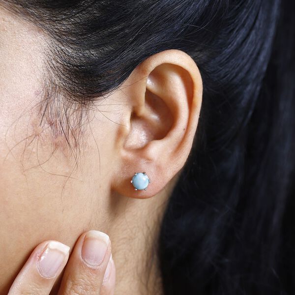 Larimar Ohrringe, ca. 2,20 ct. image number 3