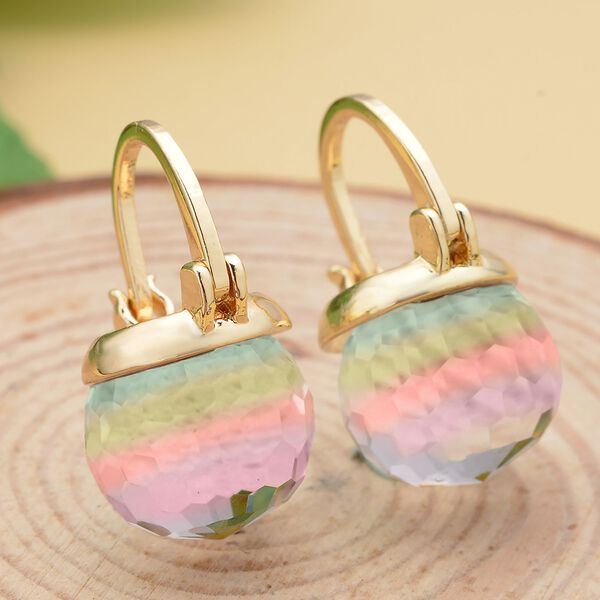 Mystische Kristall-Ohrringe, reines Messing image number 2