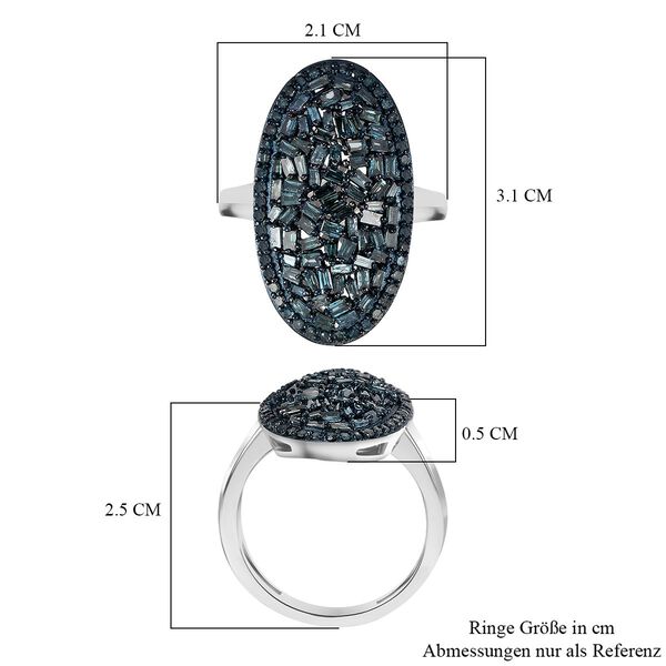 Blauer Diamant Ring - 1 ct. image number 6