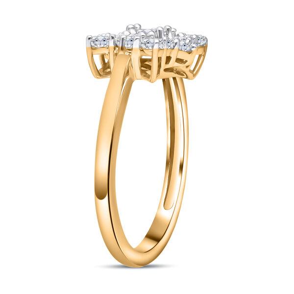 LUXORO klassischer SGL zertifizierter I1 GH Diamant-Boot-Ring in 585 Gelbgold - 1 ct. image number 5