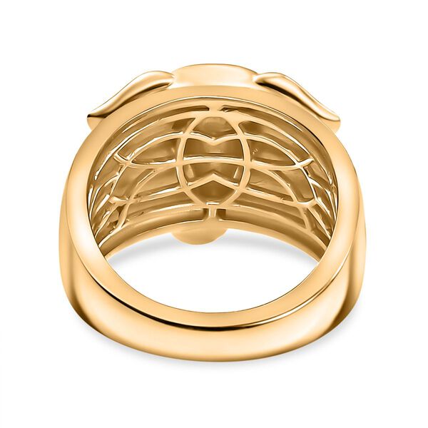 Elefantenring aus 750er vergoldeter Bronze, (Gr&ouml;&szlig;e 17.00) ca. 3,51g image number 6