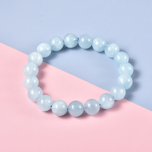 Flexibles Aquamarin-Armband, 16,5-18 cm, ca. 158,50 ct image number 2