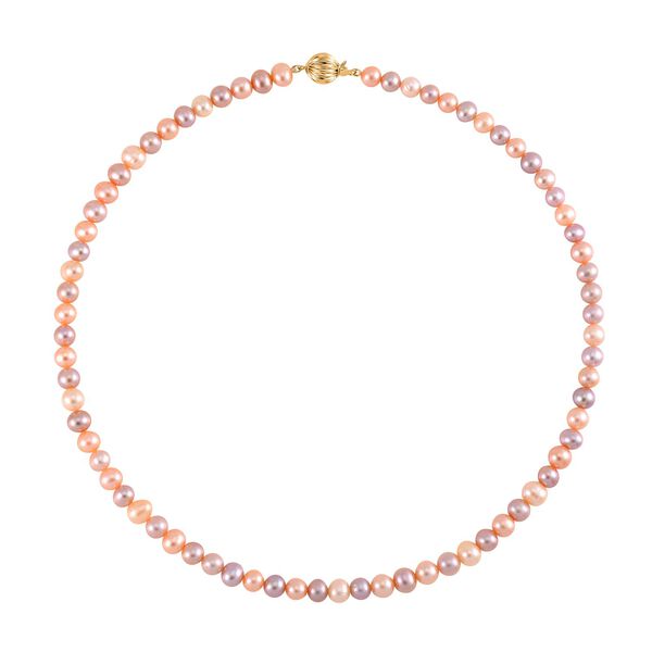 AAA mehrfarbige Süßwasser Perlen Halskette, 50cm image number 3