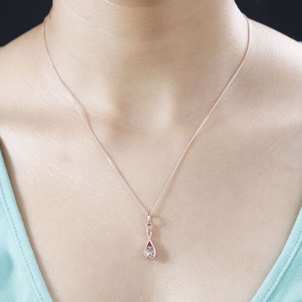 AA Morganit Anh&auml;nger, ca. 0,49 ct. image number 3