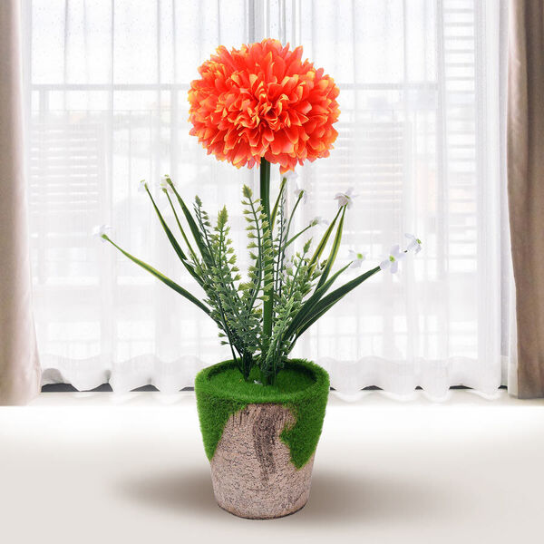 Blumentopf mit k&uuml;nstlicher Hortensie