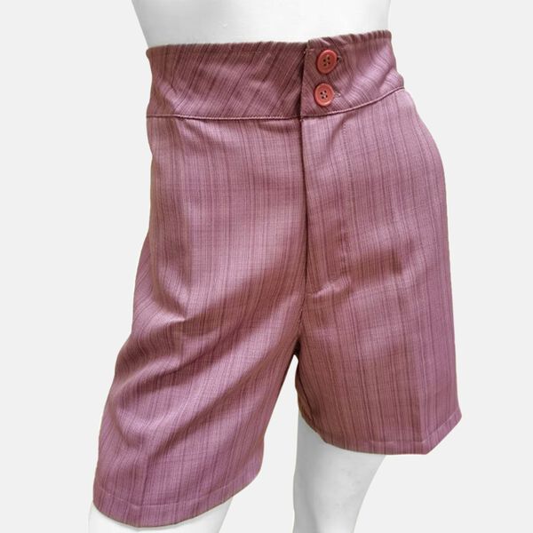 Unifarbene Shorts f&uuml;r Frauen, Gletschergrau, Violett, Gr&ouml;&szlig;e 40 image number 5