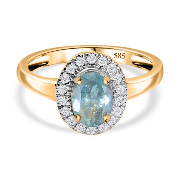 AAA Alexandrit und Diamant Ring in 585 Gold - 1,70 ct. image number 0