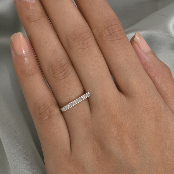 Diamant Ring 925 Silber platiniert  ca. 0,15 ct image number 3