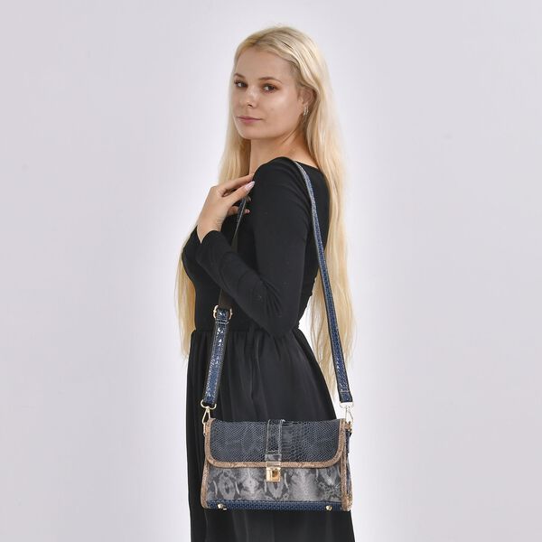 Chaos by Elsie, Echtleder Crossbody Tasche, Leopardenmuster image number 2