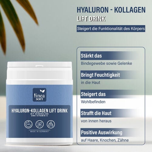 Linea Soft - Hyaluron und Collagen Anti-Aging Lift Drink 300 gr - 30 Tage Kur image number 1