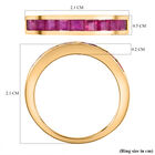 Afrikanischer Rubin-Ring, (Fissure gefüllt), 925 Silber vergoldet (Größe 21.00) ca. 1,33 ct image number 6