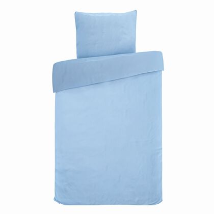 2er-Set Komfort-Bettbezug mit Kupferfaser, Bettbezug 135x200 cm, Kissenbezug 80x80 cm, blau