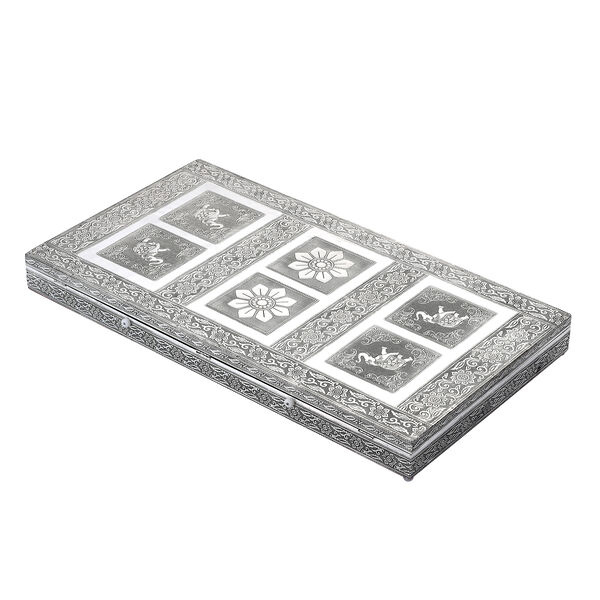 Schmuckaufbewahrungsbox im Vintage-Look, Elefanten-Prägung image number 5