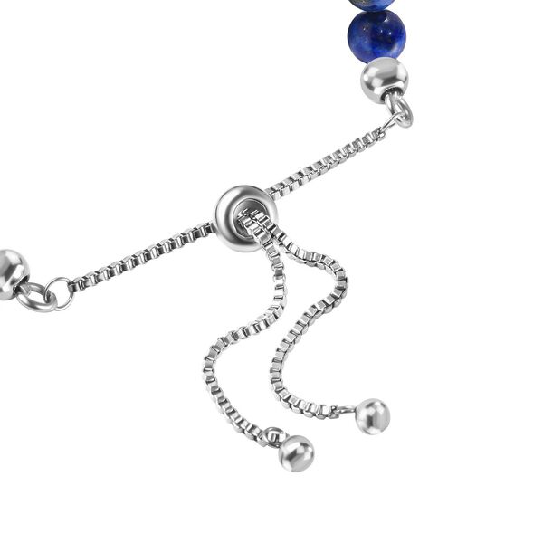 Flexibles Lapislazuli Bolo-Armband, 15-22 cm - 78 ct. image number 4