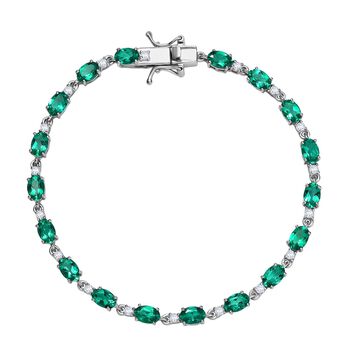 AAA Labor kolumbianisches Smaragd und Labor Diamant Armband