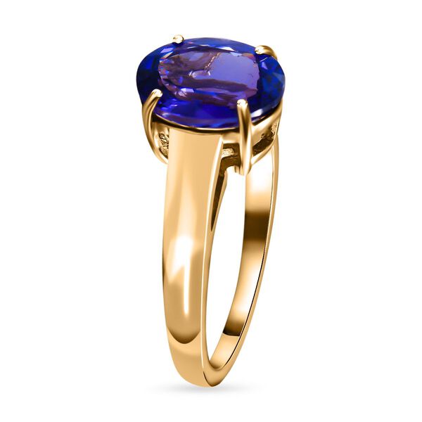 AAA Tansanit Ring in 585 Gelbgold - 2,68 ct. image number 2