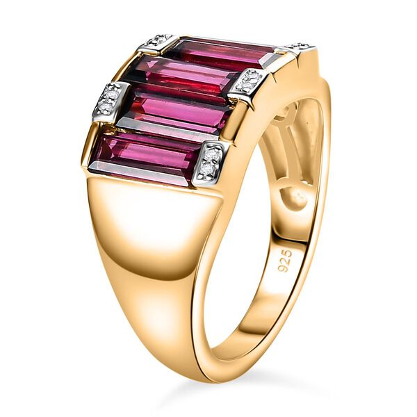 Rhodolith Granat und Zirkon Ring - 3,58 ct. image number 5