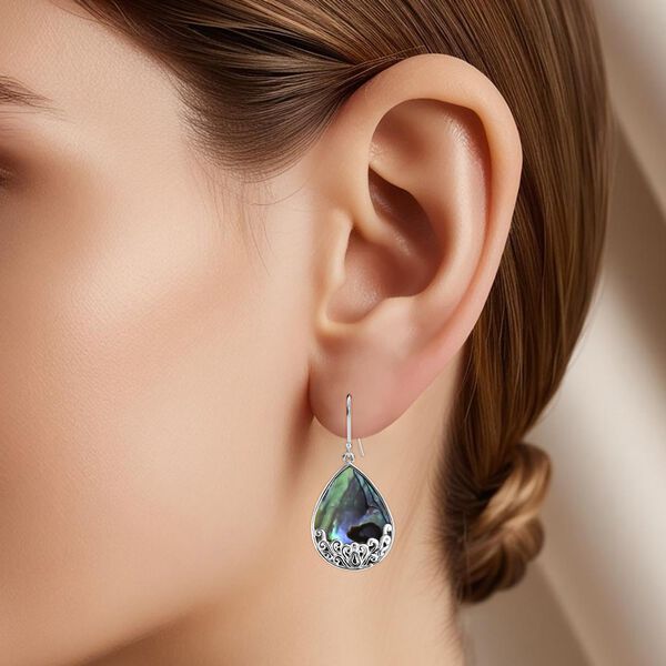 Royal Bali - Abalone Muschel Ohrringe 925 Silber image number 2