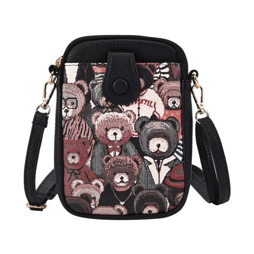 Crossbody Tasche aus Kunstleder, Bär image number 0