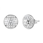 Moissanit Ohrringe 925 Silber rhodiniert ca. 1.08 ct