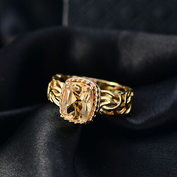 EVER TRUE AA Citrin Ring Nickelfreies Messing (Gr&ouml;&szlig;e 19.00) ca. 2,18 ct