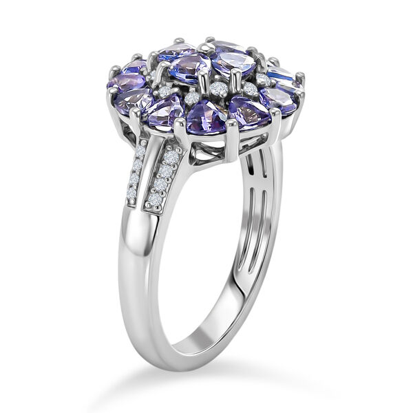 Tansanit und Zirkon Ring - 2,03 ct. image number 5