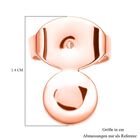 Größer Ohrring-Verschluss in rosévergoldetem Silber image number 2