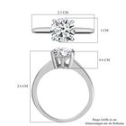 Moissanit Ring - 2,09 ct. image number 6