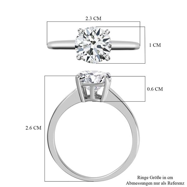 Moissanit Ring - 2,09 ct. image number 7