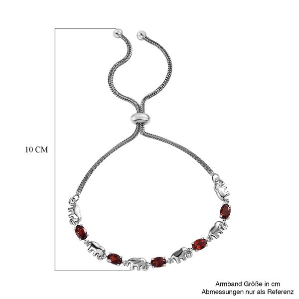 Flexibles rotes Garnat-Armband, 25,5 cm - 2,83 ct. image number 5