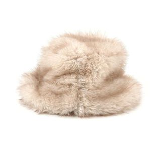 Kunstpelz-Bucket-Hut, Einheitsgröße, Cremebeige