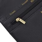 SENCILLEZ: Reise-Etui aus echtem Leder mit RFID Schutz, 20x11x0.7cm, schwarz image number 10