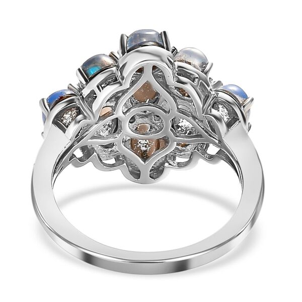 Aurora Mondstein und Neon Apatit Ring - 4,62 ct. image number 5