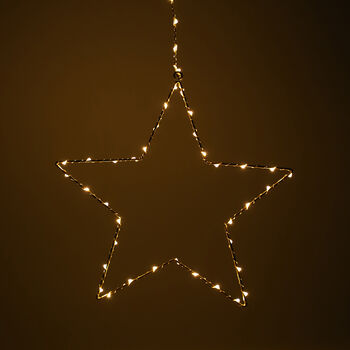 Lichterkette mit h&auml;ngendem Stern