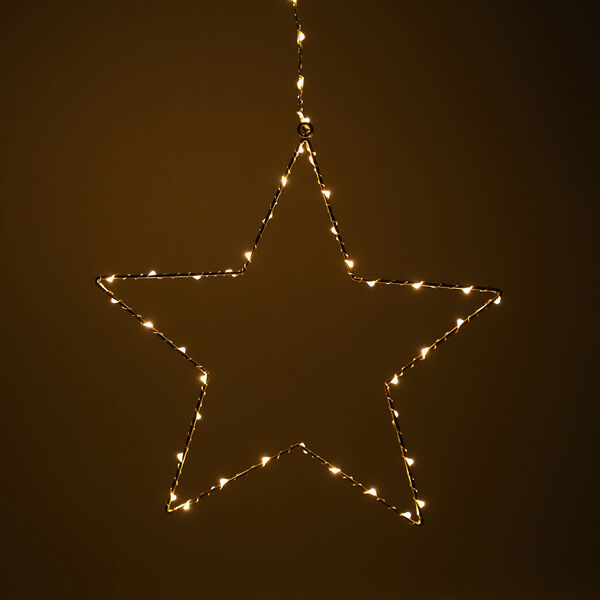 Lichterkette mit h&auml;ngendem Stern image number 2