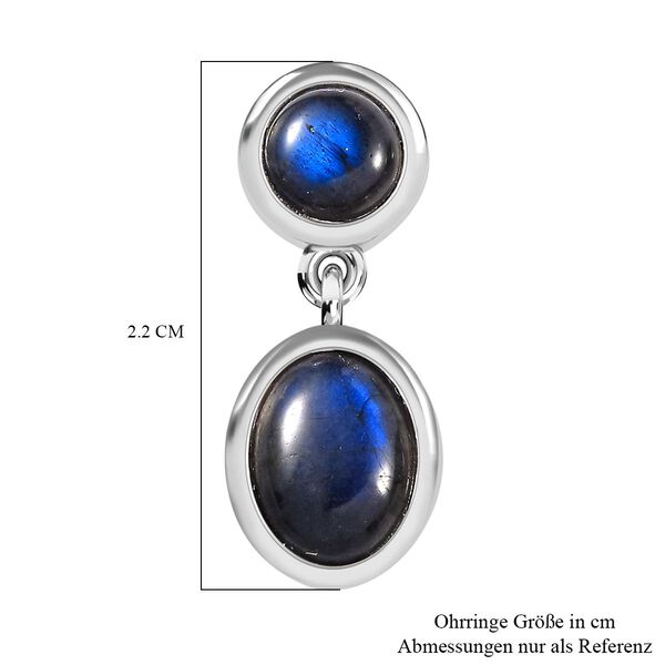 AAA Labradorit Ohrringe 925 Silber rhodiniert ca. 6.38 ct image number 7