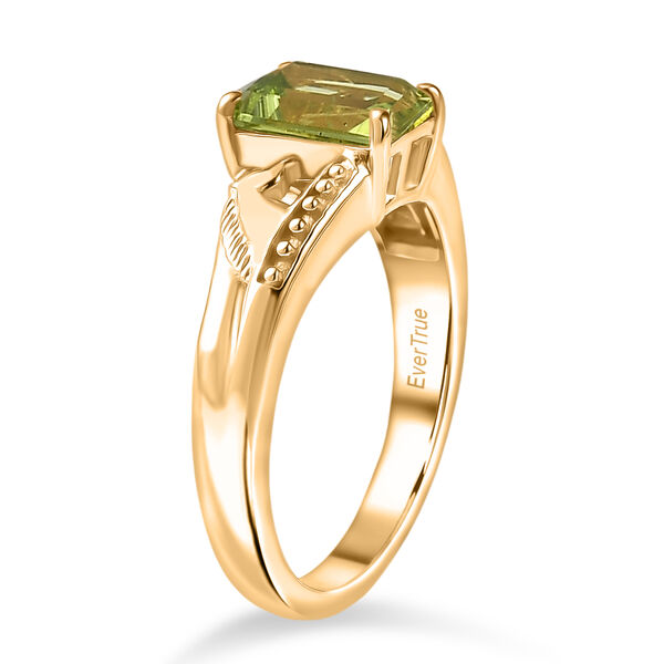 EVER TRUE Peridot Ring Nickelfreies Messing (Gr&ouml;&szlig;e 18.00) ca. 1,32 ct image number 4
