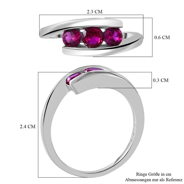 Roter Zirkonia-Ring - 1,67 ct. image number 4