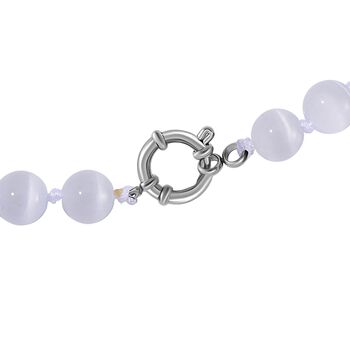 Katzenaugen Halskette mit Chatoyance-Effekt, 50 cm