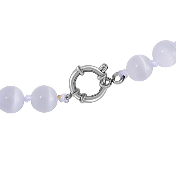 Katzenaugen Halskette mit Chatoyance-Effekt, 50 cm image number 4