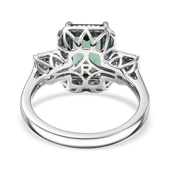 Rhapsody AAAA Santa Rosa Turmalin, Wei&szlig;er Diamant Ring 950 Platin (Gr&ouml;&szlig;e 16.50) ca. 2,71 ct image number 4