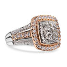 New York Kollektion - Diamant-Halo Ring, P1 G-H, 585 Weißegold, 1,50 ct. image number 2