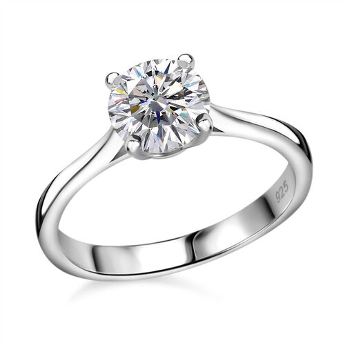 Moissanit Solitär Ring - 0,99 ct. image number 0