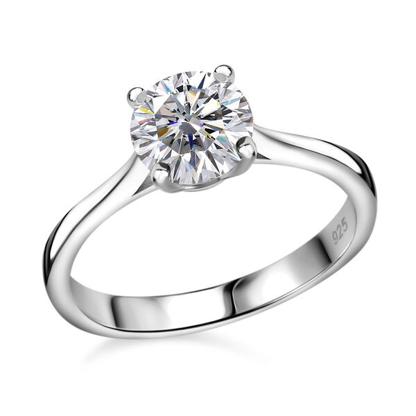 Moissanit Solitär Ring - 0,99 ct. image number 0